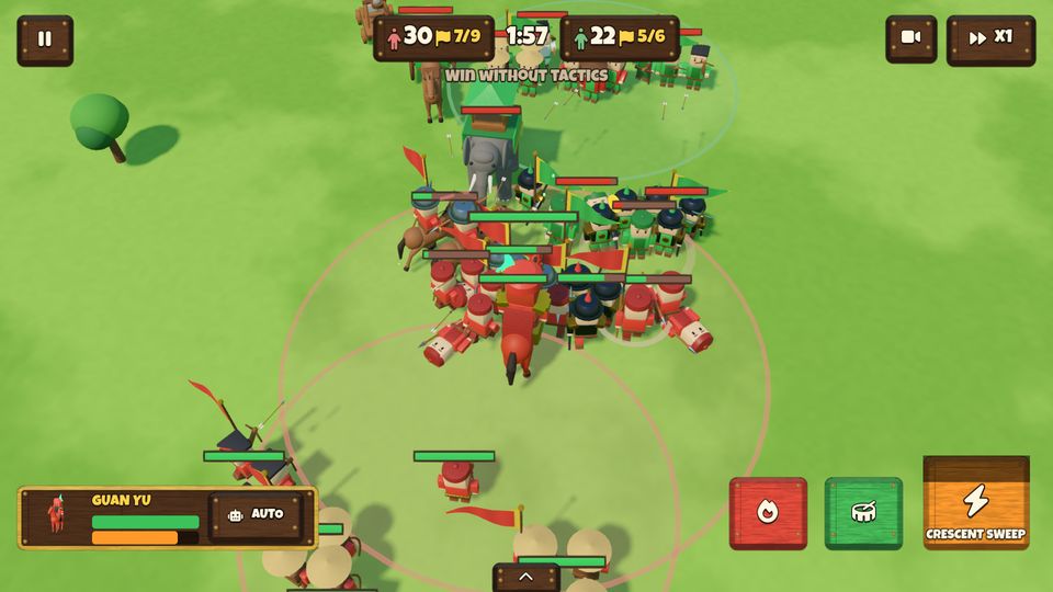 Two armies clash on the battlefield